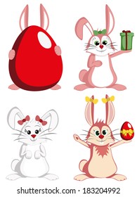 Big Bunny Collection - Funny and cute female rabbit mascots