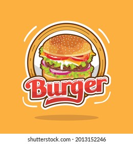 Big Burger Logo Design. Fit to, suit for burger logo, ;abel, banner, neon box.