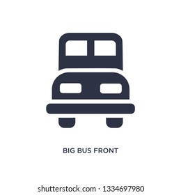 big bus front icon. Simple element illustration from mechanicons concept. big bus front editable symbol design on white background. Can be use for web and mobile.