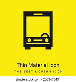 Icono de material amarillo brillante mínimo frente al frente