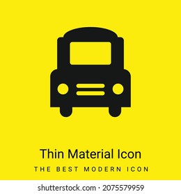 Big-Bus-Frontal-Symbol mit minimalem hellgelbem Material