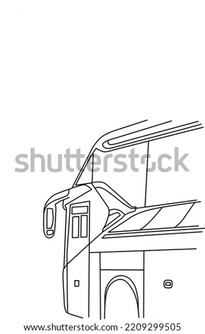 Big Bus SR2 design line art