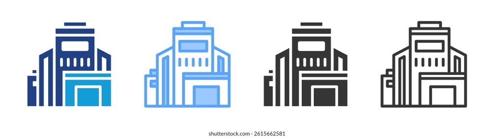Big Business icon set multiple style collection