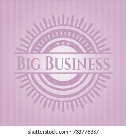 Big Business pink emblem