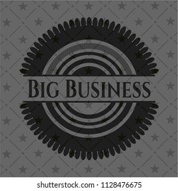 Big Business retro style black emblem