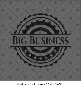 Big Business retro style black emblem