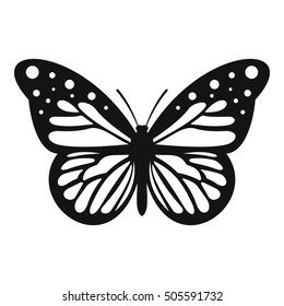 Big butterfly icon. Simple illustration of big butterfly vector icon for web