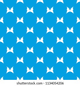 Big butterfly pattern vector seamless blue repeat for any use