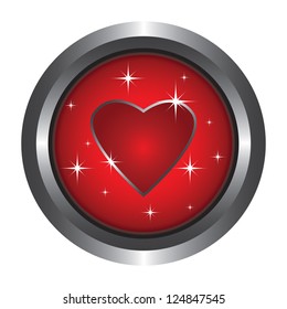 The big button with a red heart
