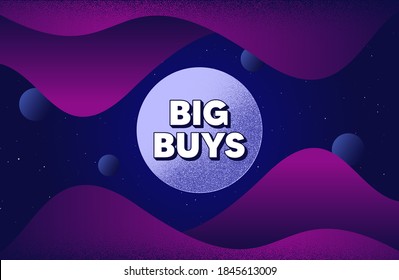 Big buys. Abstract background with dotwork shapes. Special offer price sign. Advertising discounts symbol. Dotted offer message banner. Abstract space background. Design with dots. Vector