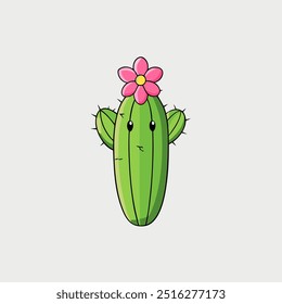 Arte vectorial de flor de cactus grande