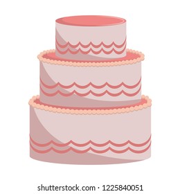Big cake with flowers