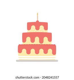 Big cake icon simple design