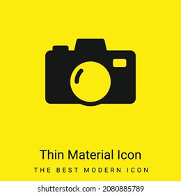 Icono de material amarillo brillante mínimo para cámara grande