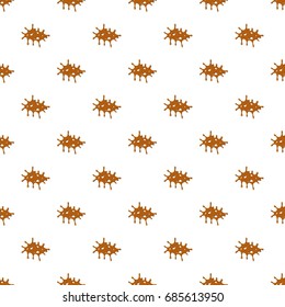 Big caramel stain pattern seamless repeat in cartoon style vector illustration