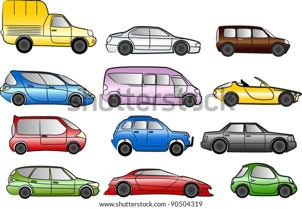 Big cars collection -\
vector