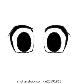 big cartoon eyes icon image 