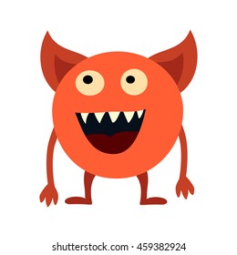 Big cartoon monster. Colorful toy. Vector EPS10