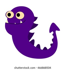 Big cartoon monster. Colorful toy cute monster. Vector EPS10