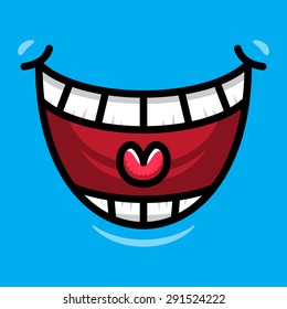 Big Cartoon Smile Vector 