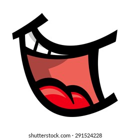 Big Cartoon Smile Vector 