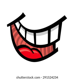 Big Cartoon Smile Vector Stock Vector (Royalty Free) 291524234 ...