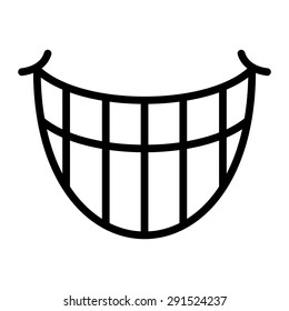 Big Cartoon Smile Vector 