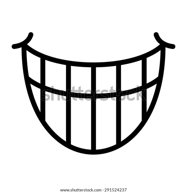 Big Cartoon Smile Vector Stock Vector (Royalty Free) 291524237