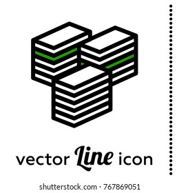 big cash vector icon