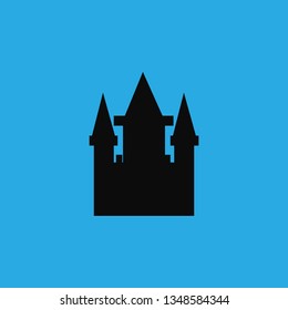 big castle icon vector
