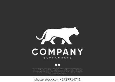 big cat logo, predator, top of the food chain, vector design