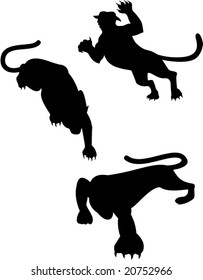 Big cat silhouettes
