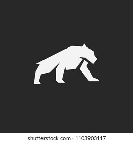 big cat strong logo panther icon 