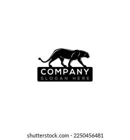 Big cat vector art logo design