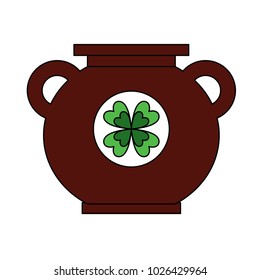 big cauldron with clover sticker image
