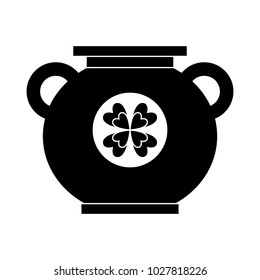 big cauldron with clover sticker image