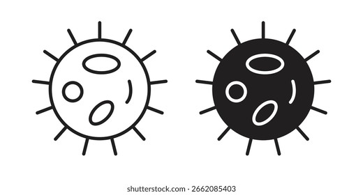 Big Cellule icon set, line and black glyph style for food app website.