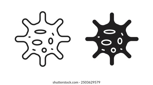 Big Cellule vector icon in solid and outline style