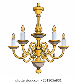 Gran candelabro de Arte vectorial múltiple