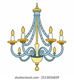 Gran candelabro de Arte vectorial múltiple