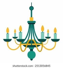 Gran candelabro de Arte vectorial múltiple