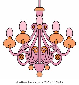 big chandelier multiple vector art