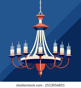 big chandelier multiple vector art