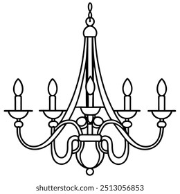 Gran candelabro de Arte vectorial múltiple