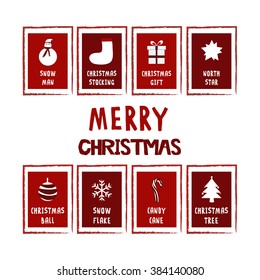 Big christmas postcard set