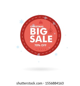 big christmas sale label badge - offer sales