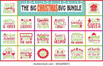 THE BIG CHRISTMAS SVG DESIGN BUNDLE