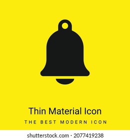 Big Church Bell minimal bright yellow material icon