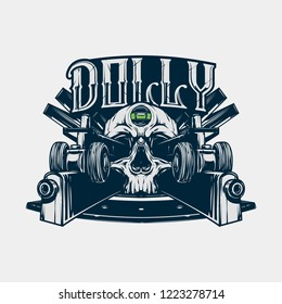 Big cinema dolly skull.