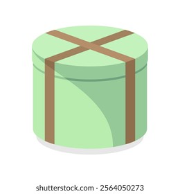 Big circle gift box illustration
